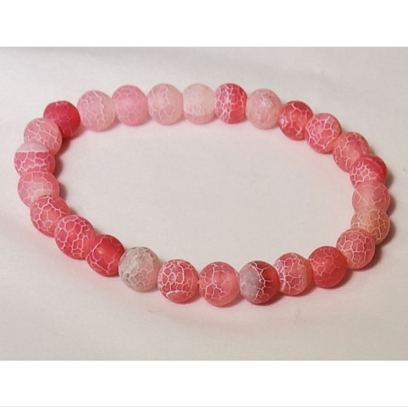 Weathered Pink Natural Stone Bracelet - Picture 10 of 13